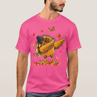 Happy Thanksgiving Funny Turkey trägt Sonnenbrille T-Shirt