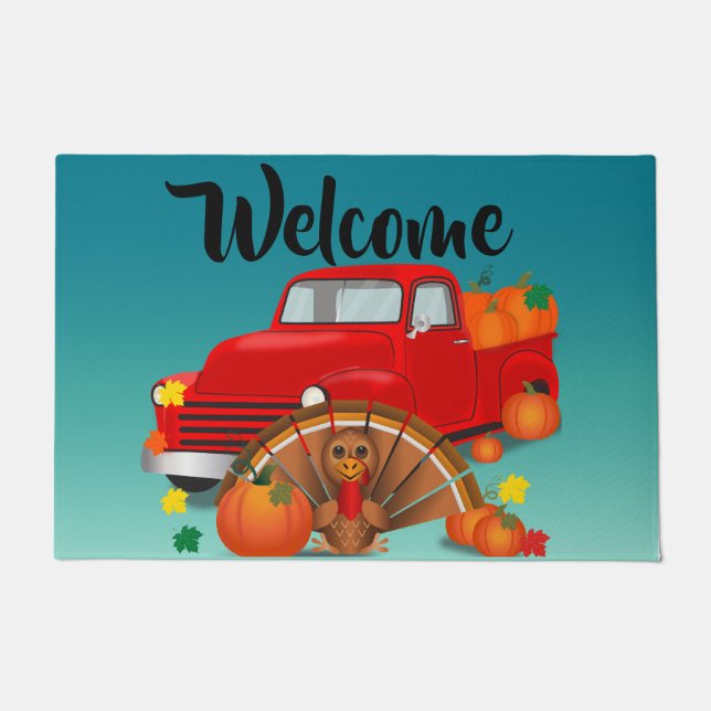 Happy Thanksgiving Fußmatte (Vorderseite)