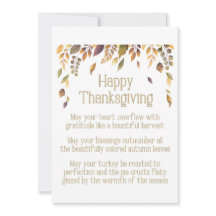 Happy Thanksgiving Gedicht