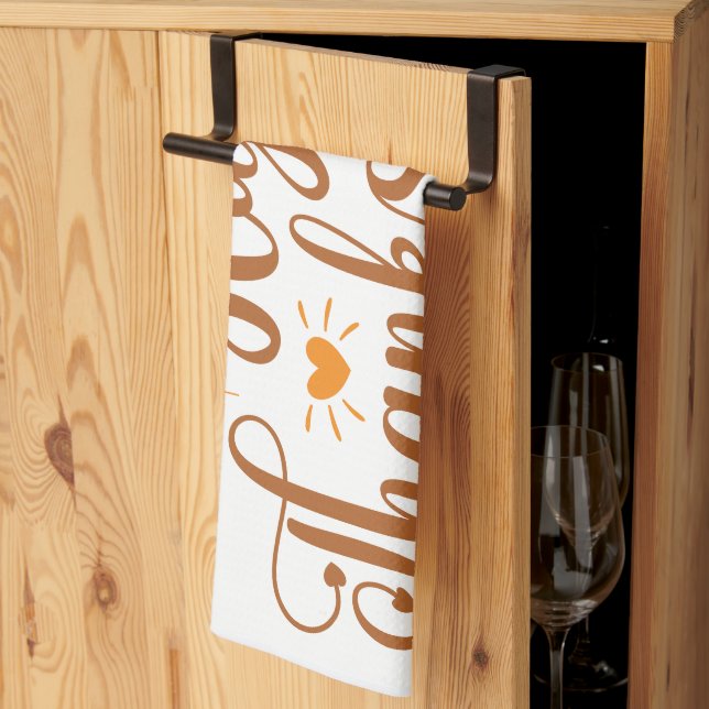 Happy Thanksgiving Geschirrtuch (Drittel gefaltet)