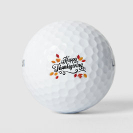 Happy Thanksgiving Golfball