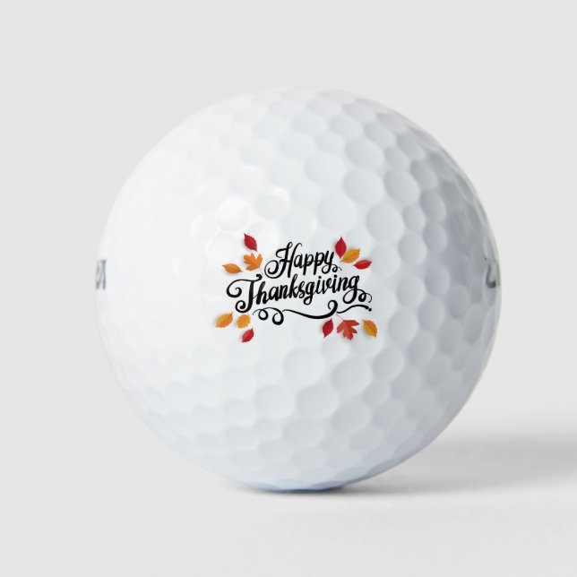 Happy Thanksgiving Golfball (Vorderseite)