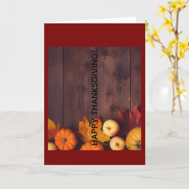 Happy Thanksgiving Greeting Card Karte (Gelbe Blume)