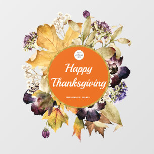 Happy Thanksgiving große Schaufenster Verkleidung Fensteraufkleber