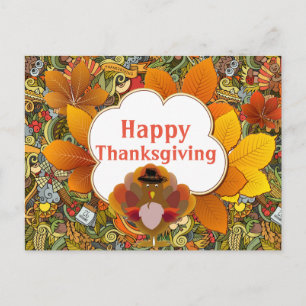 Happy Thanksgiving Gruß Postkarte