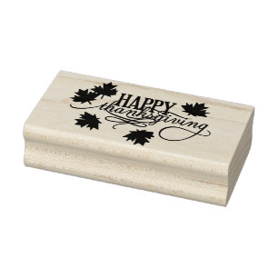 Happy Thanksgiving Gummistempel