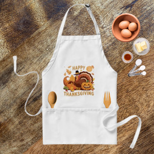 Happy Thanksgiving Herbst Ernte Standard Schürze