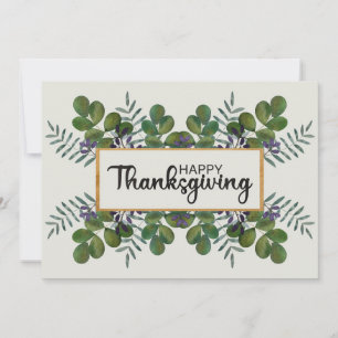 Happy Thanksgiving Holiday Card Feiertagskarte