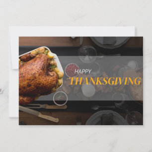 Happy Thanksgiving Holiday Card Feiertagskarte
