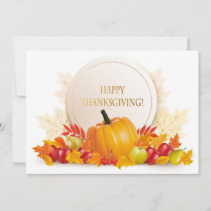 Happy Thanksgiving Holiday Card Feiertagskarte