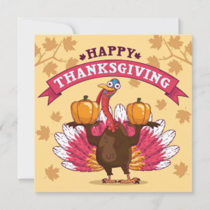 Happy Thanksgiving Holiday Card Feiertagskarte