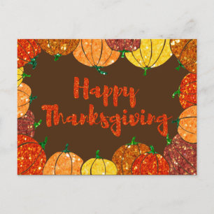 Happy Thanksgiving Holiday Card Postkarte