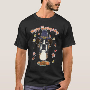 Happy Thanksgiving I Dog I Boxer T-Shirt