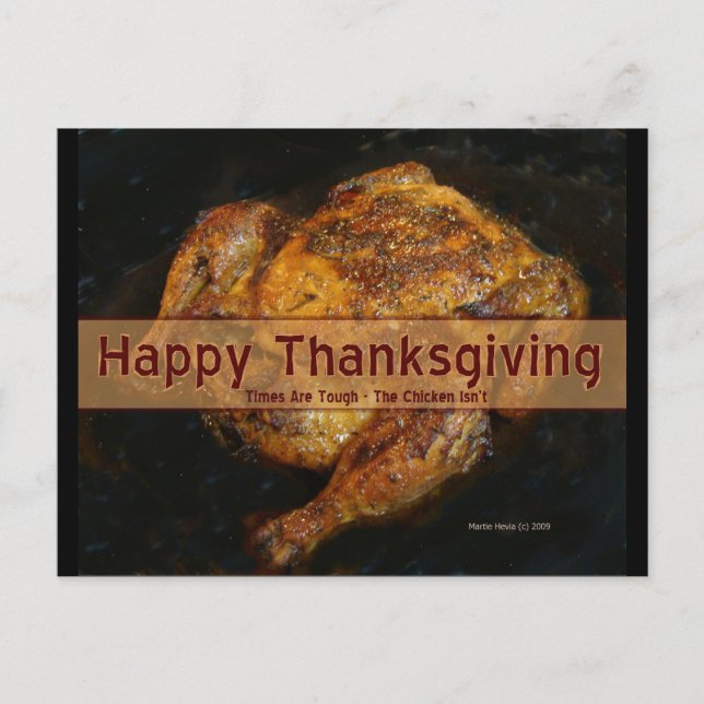 Happy Thanksgiving II | Blue Beach Song™ Postkarte (Vorderseite)