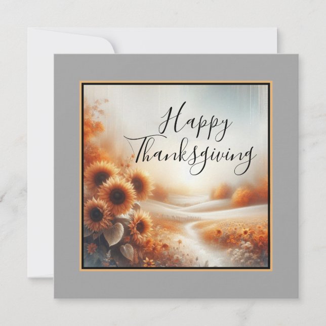 Happy Thanksgiving Karte (Vorderseite)