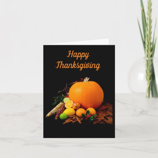 Happy Thanksgiving Karte (Vorderseite)