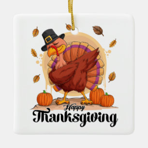 Happy Thanksgiving Keramikornament