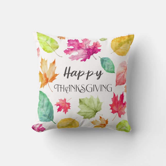 Happy Thanksgiving Kissen (Vorderseite)