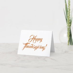 Happy Thanksgiving Kürbis benutzerdefinierte Skrip Dankeskarte
