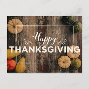 Happy Thanksgiving Kürbis Postkarte
