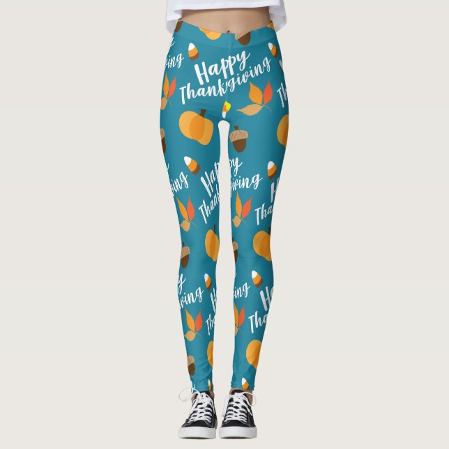 Happy Thanksgiving Leggings (Vorderseite)