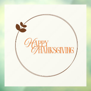 Happy Thanksgiving-Lesekreis Fensteraufkleber