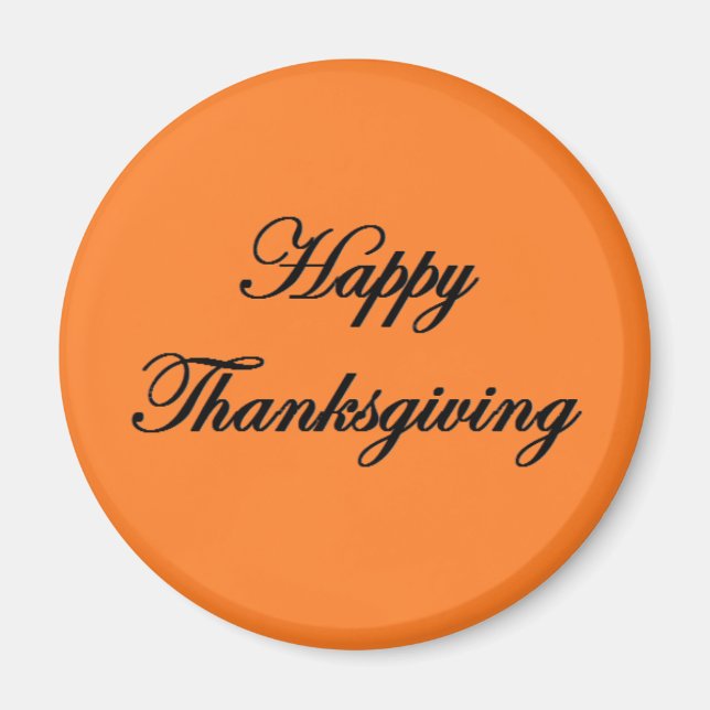 "Happy Thanksgiving" Magnet (Vorne)