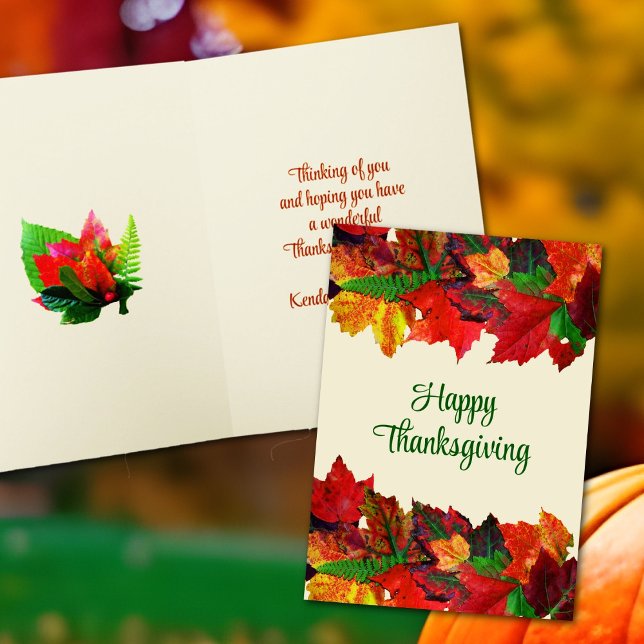 Happy Thanksgiving Message Cards Feiertagskarte (Von Creator hochgeladen)