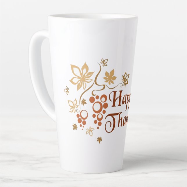 Happy Thanksgiving Milchtasse (Linke Ecke)