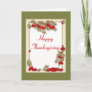 Happy Thanksgiving mit rowan benutzerdefiniertem T Feiertagskarte