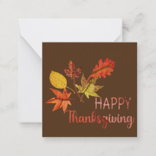 Happy Thanksgiving Mitteilungskarte