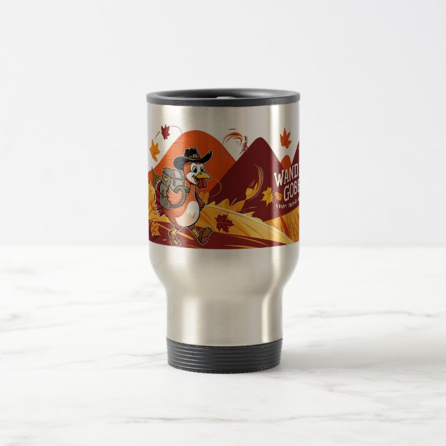 Happy Thanksgiving Niedlich Türkei Reisebecher (Mittel)