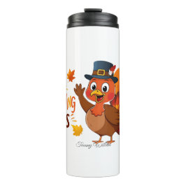 Happy Thanksgiving Niedlich Türkei Thermosbecher