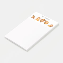 Happy Thanksgiving Niedliche Truthähne Post-it Klebezettel