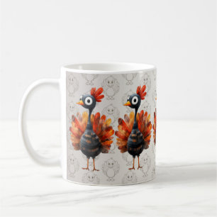 Happy Thanksgiving Niedliches farbiges Baby Türkei Kaffeetasse