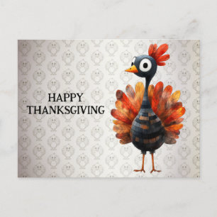 Happy Thanksgiving Niedliches farbiges Baby Türkei Postkarte