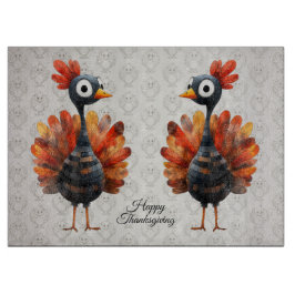 Happy Thanksgiving Niedliches farbiges Baby Türkei Schneidebrett