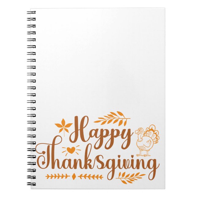 Happy Thanksgiving Notizblock (Vorderseite)
