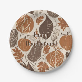 Happy Thanksgiving Pappteller