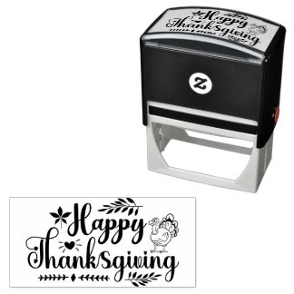 Happy Thanksgiving Permastempel
