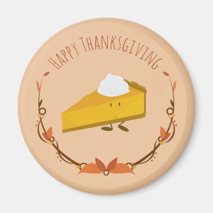 Happy Thanksgiving Pie Slice Magnet