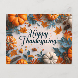 Happy Thanksgiving Postcard Feiertagspostkarte