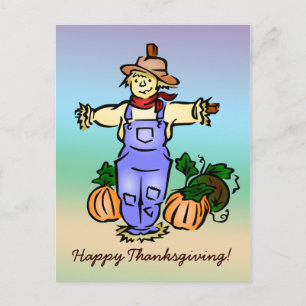 Happy Thanksgiving Postcard Feiertagspostkarte