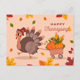 Happy Thanksgiving Postcard Postkarte