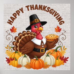 Happy Thanksgiving Poster