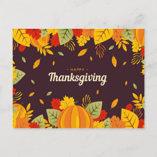 Happy Thanksgiving Postkarte