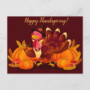 Happy Thanksgiving Postkarte