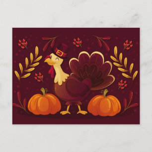 Happy Thanksgiving Postkarte