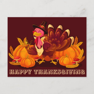 Happy Thanksgiving Postkarte
