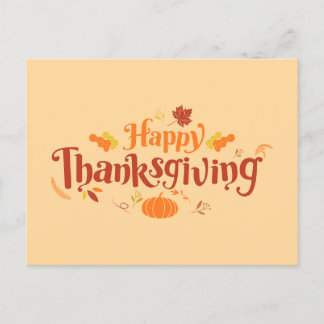 Happy Thanksgiving Postkarte